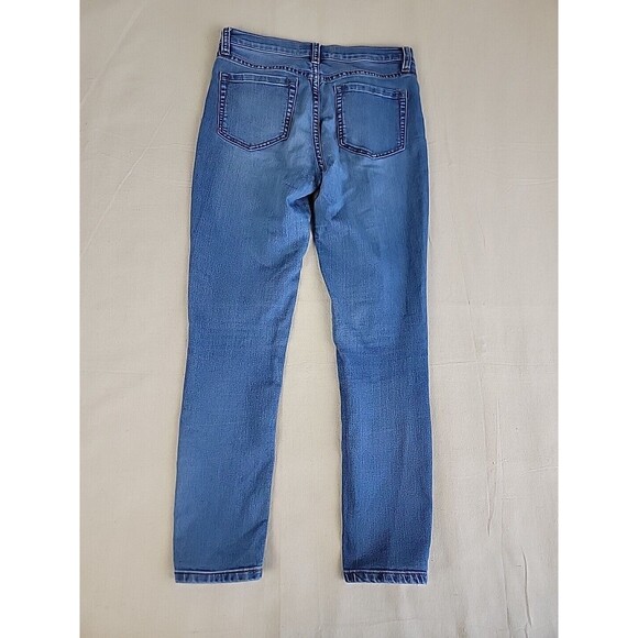 Free People Jeans Womens 26 29x27 Skinny Medium Blue Mid Rise Preppy Stretch - Picture 11 of 12